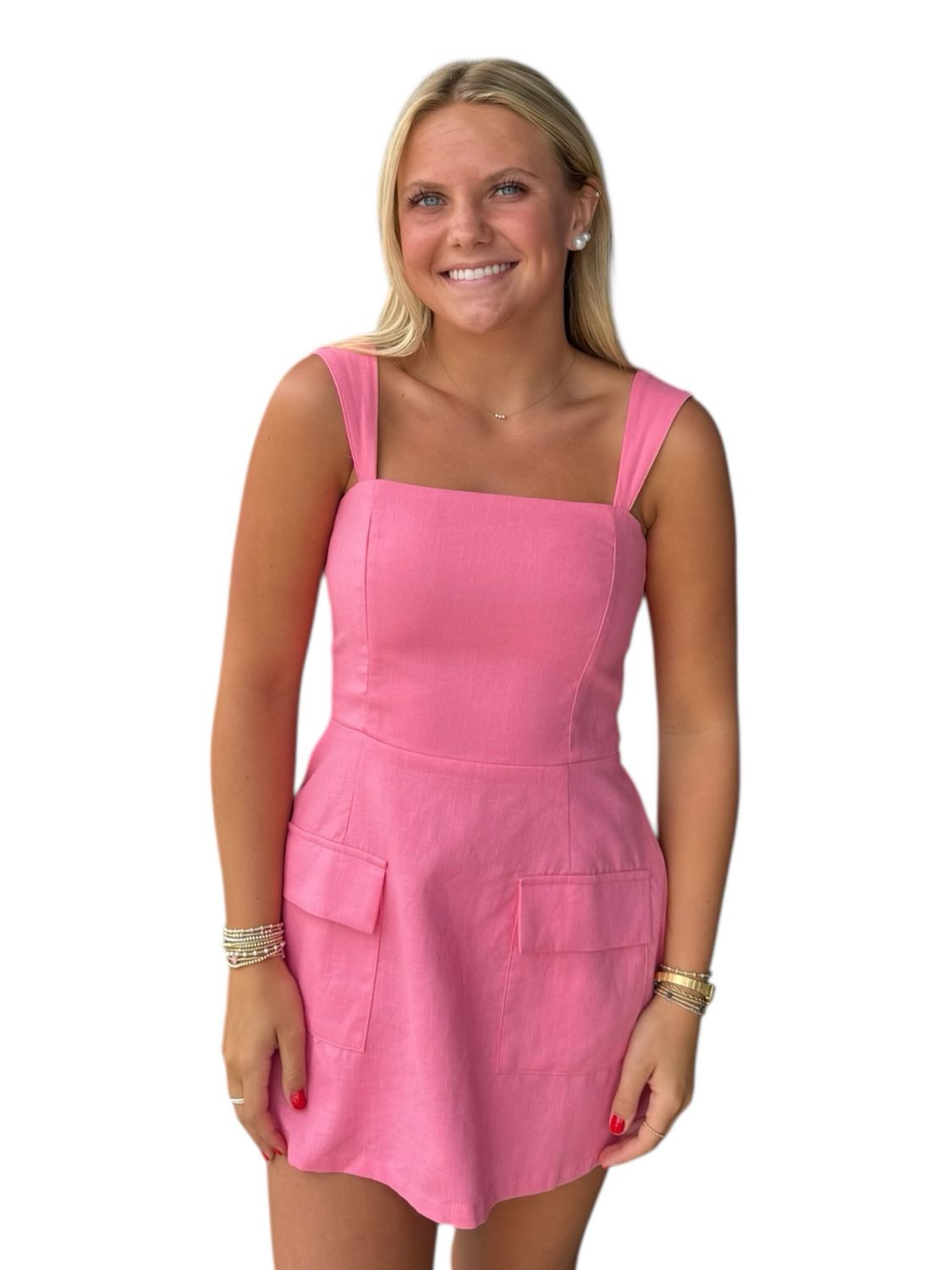 Kate Mini Dress-Pink