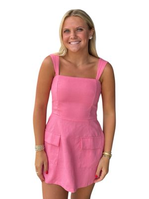Kate Mini Dress-Pink