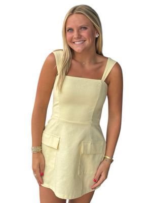 Kate Mini Dress-Yellow