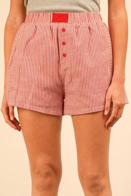 Boyfriend Boxers-Red Stripe