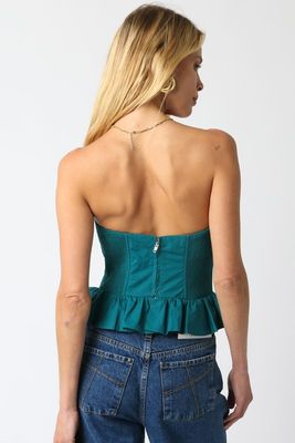 Haddie Corset Top-Green