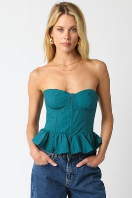 Haddie Corset Top-Green