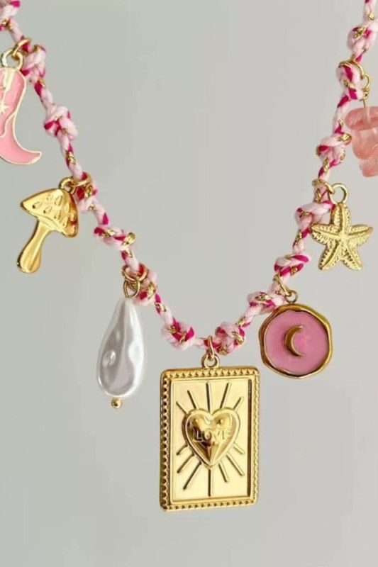 Cord Charm Necklace