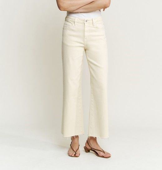 Butter Yellow  Hi Rise Wide Leg