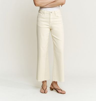 Butter Yellow  Hi Rise Wide Leg