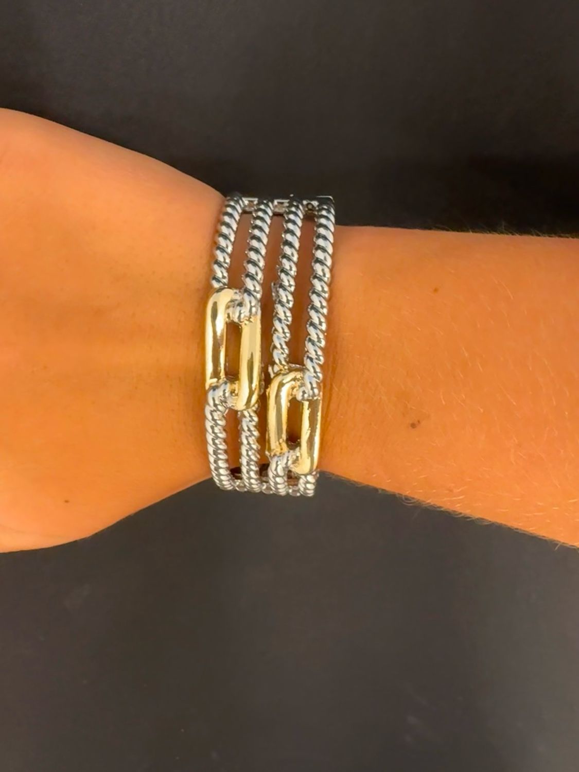 Linked Cuff Bracelet