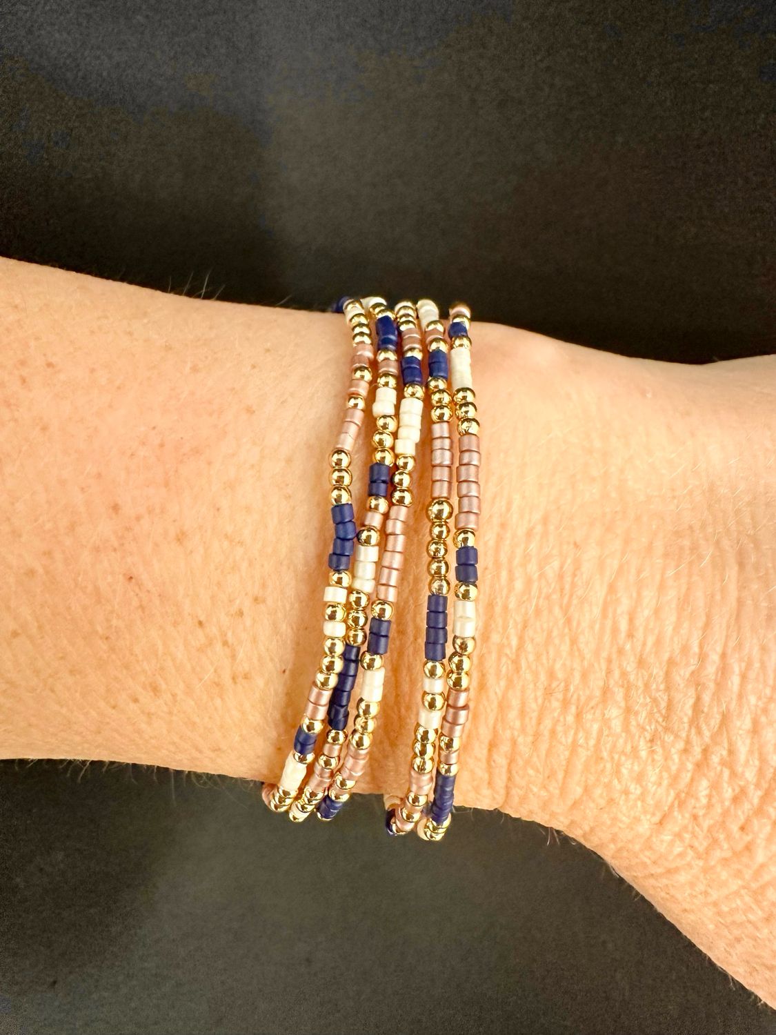 Navy Mix Bracelet Set