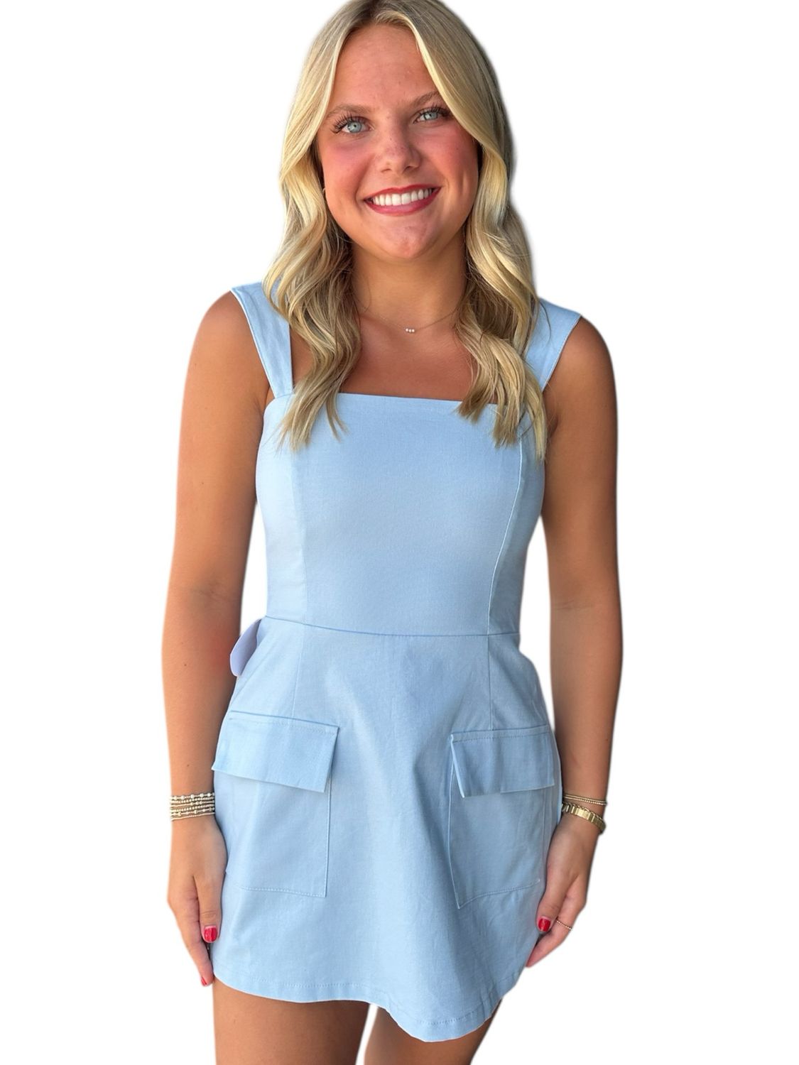 Kate Mini Dress-Blue