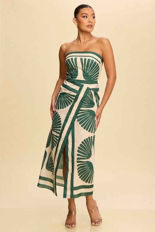 Rio Maxi Dress-Green