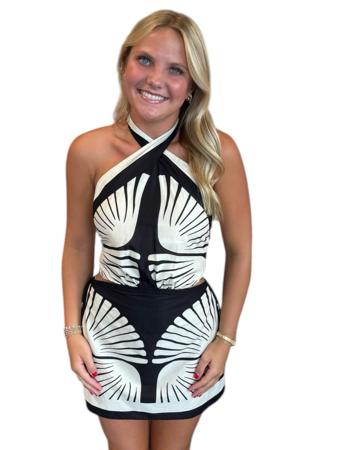 Rio Halter Dress-Blk