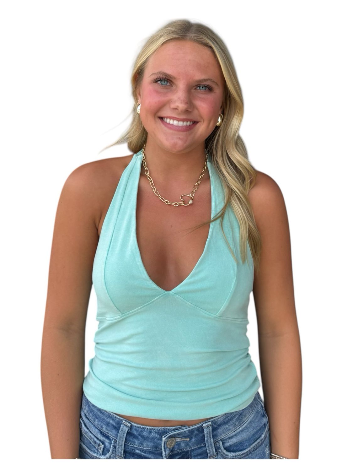 Heidi Halter Top-Turq