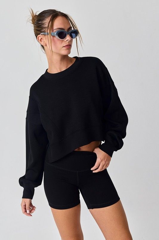 Zoe Biker Short Set-Blk