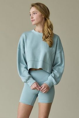 Zoe Biker Short Set-Blue