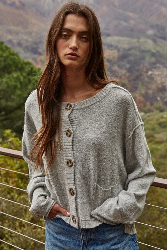 Cloud Nine Cardi-Grey