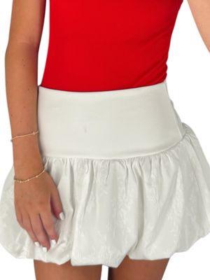 Bubbly Skirt-Wht