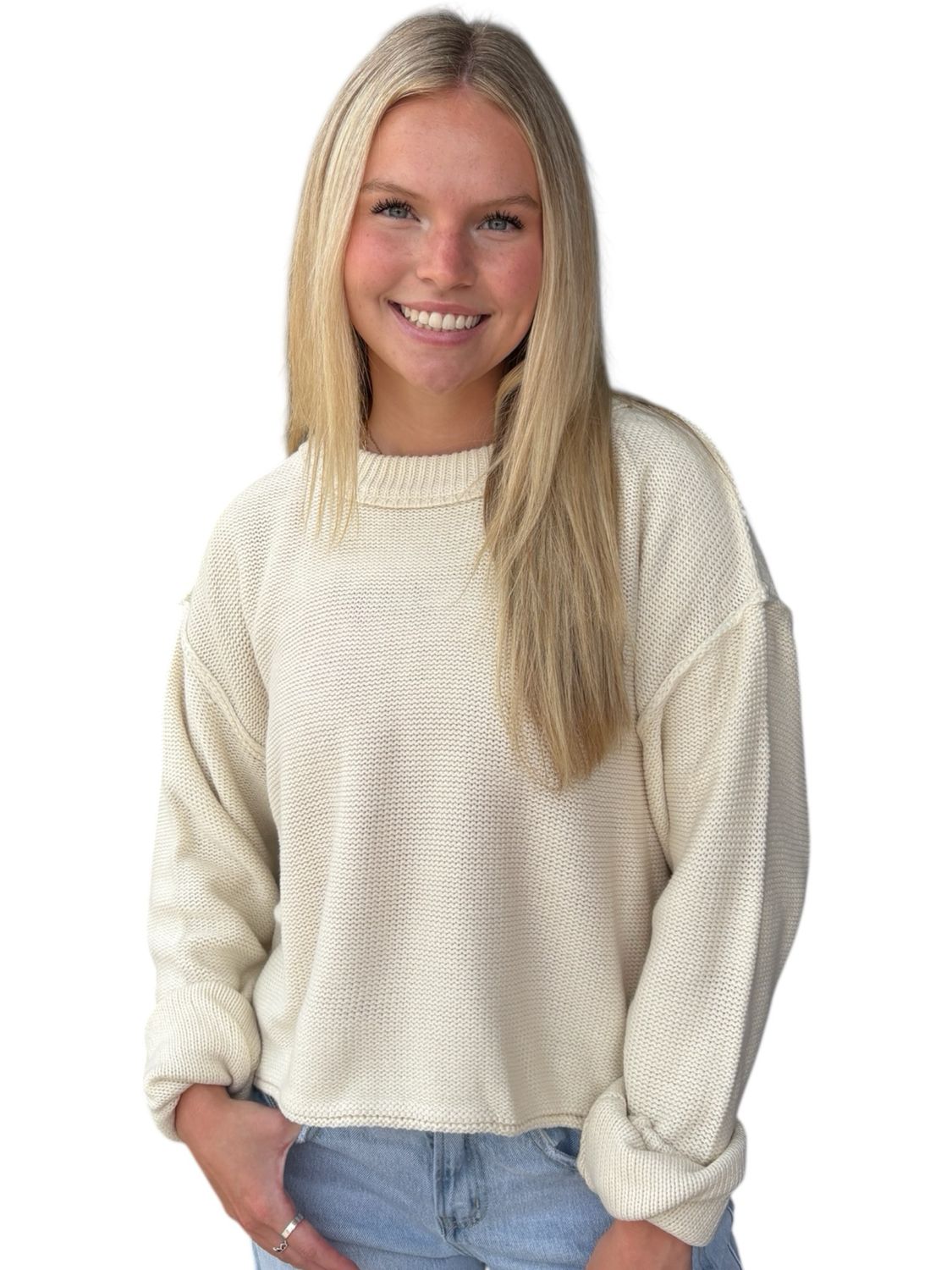 Reese Sweater-Cream