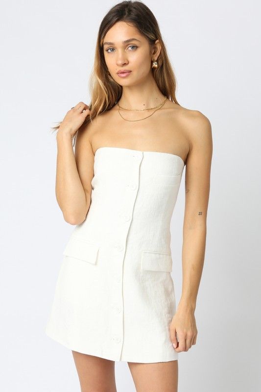 White Vest Dress