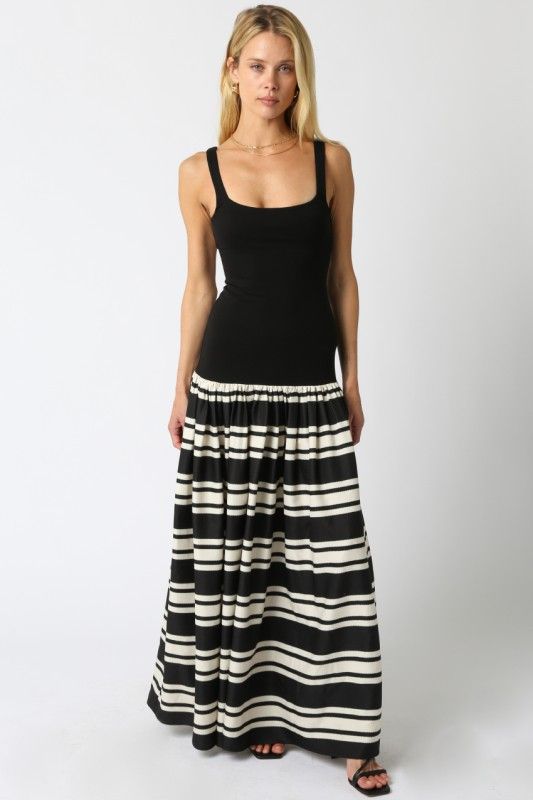 Elina Stripe Maxi Dress