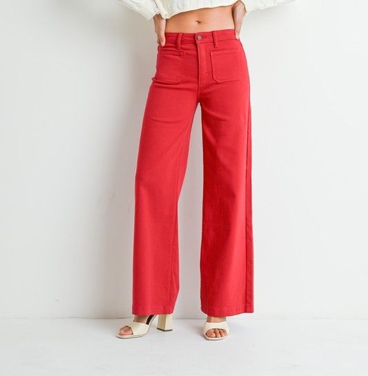 Red Patch Pocket Jean