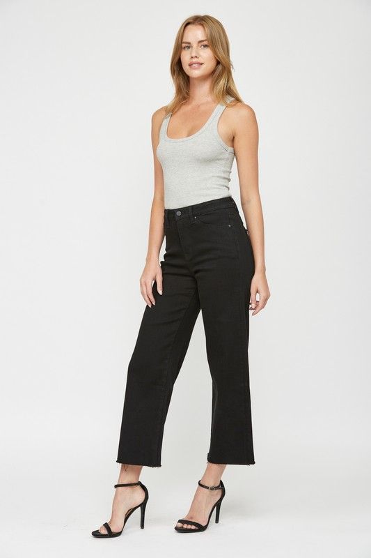Blk Beauty Wide Leg Jean