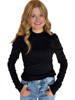 Sweetie Puff Tee-Blk