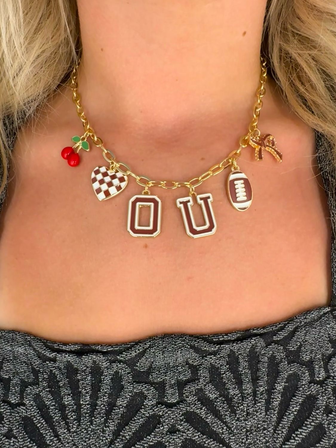 OU Charm Necklace