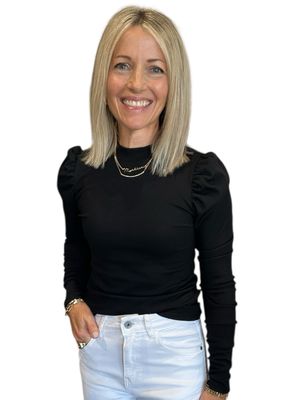 Sweetie Puff Tee-Blk