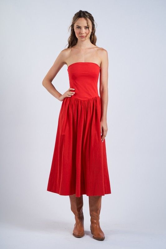 The Red Midi Dress