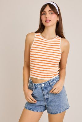 Stripey Tanky-Orange