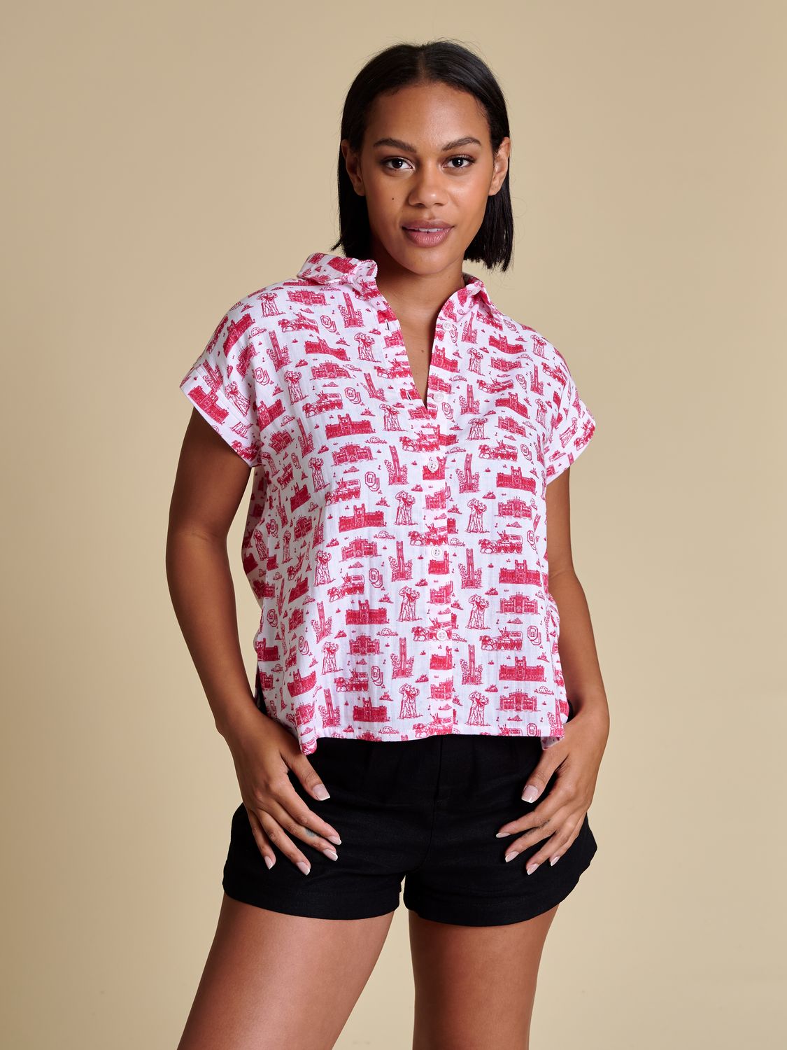OU Toile Top