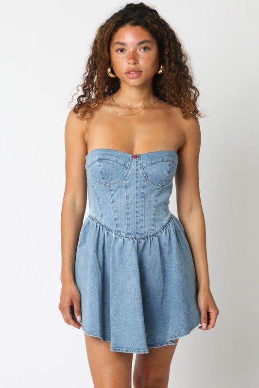 Rosie Denim Corset Dress