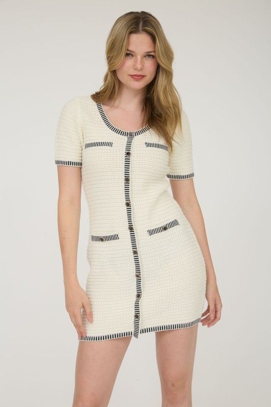 Chanel Vibes Sweater Dress