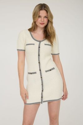 Chanel Vibes Sweater Dress