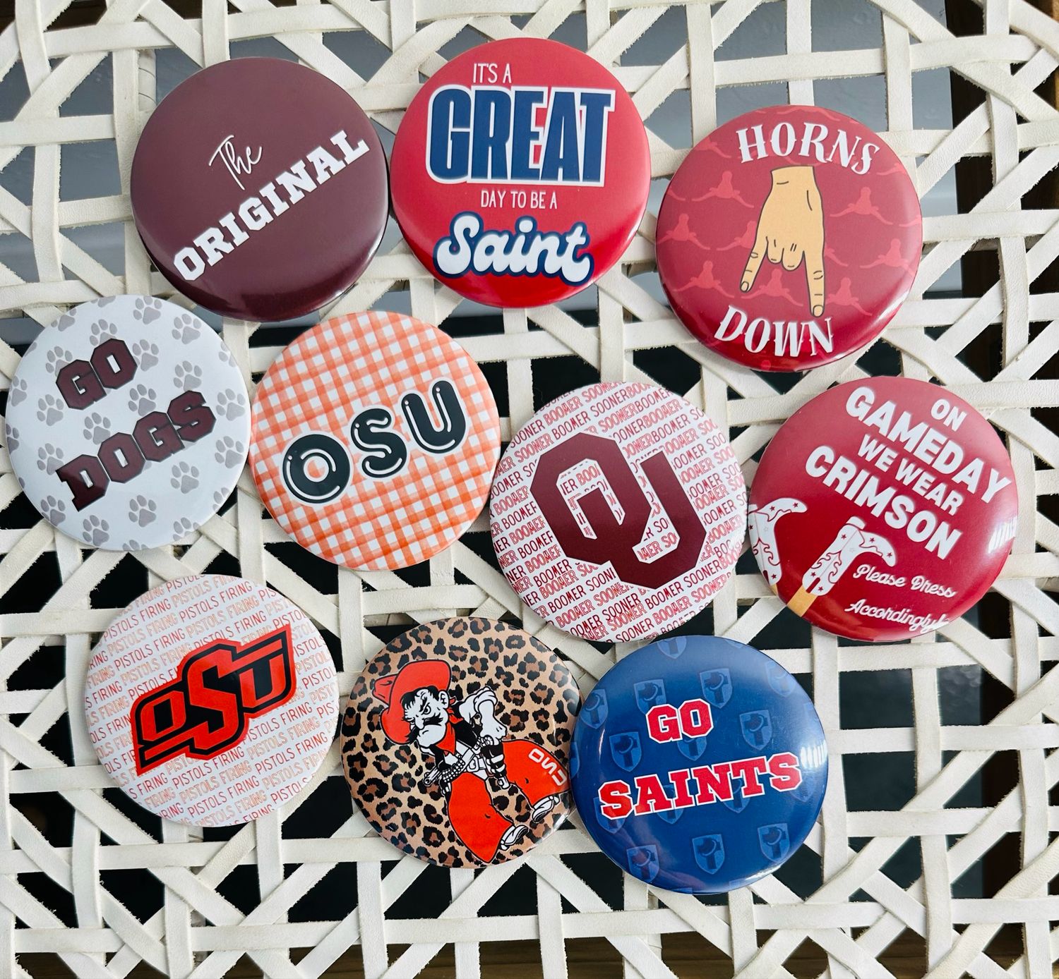 Game Day Buttons