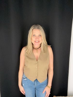 Menswear Vest-Taupe