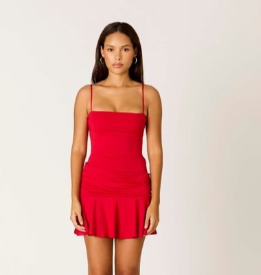Caitlyn Red Mini Dress