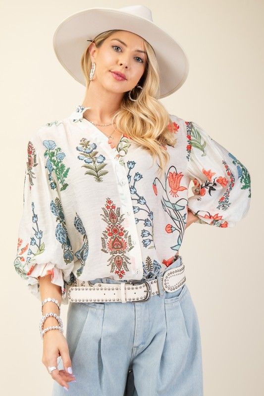 Boho Printed Blouse