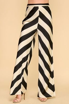 Silky Wide Stripe Pant