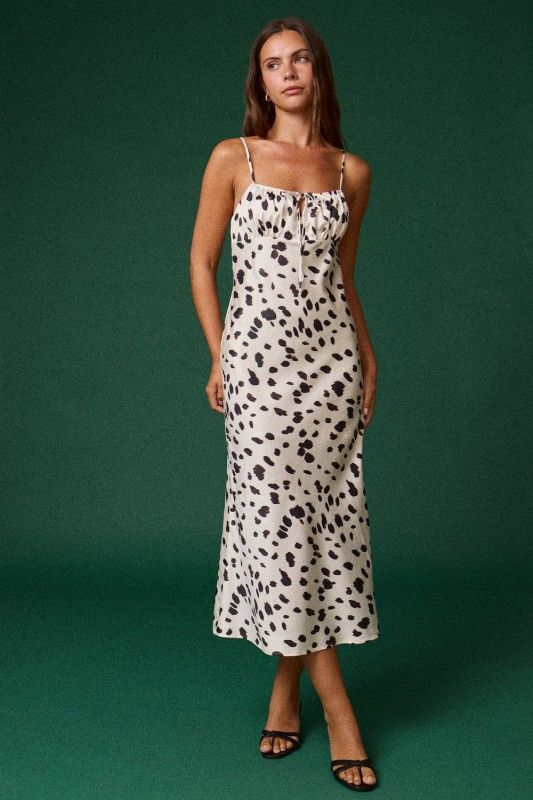 Spotty Silky Dress