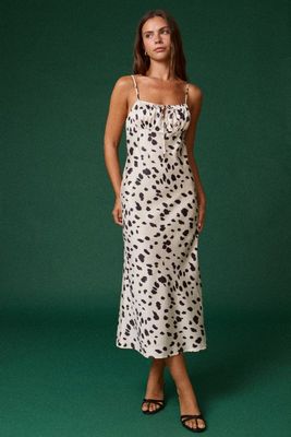 Spotty Silky Dress