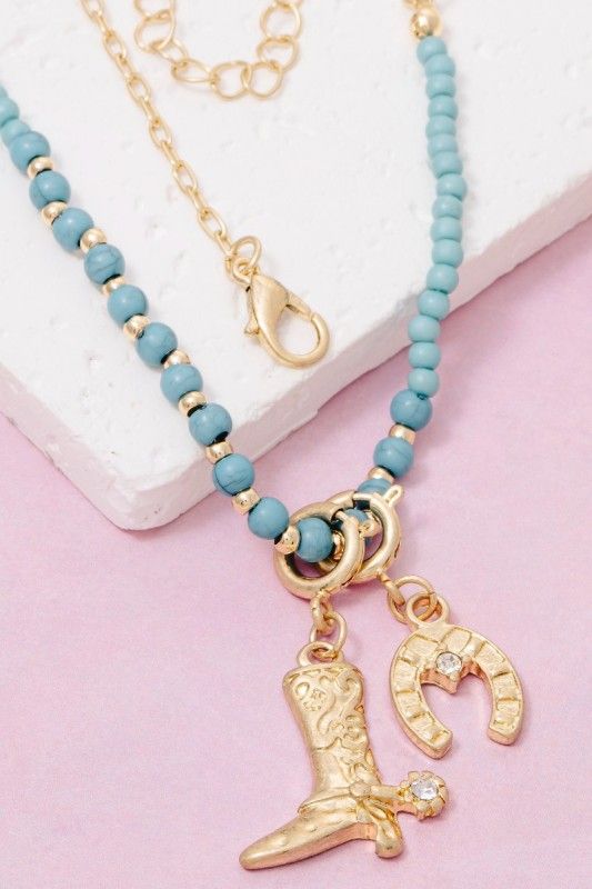 Turq Western Necklace