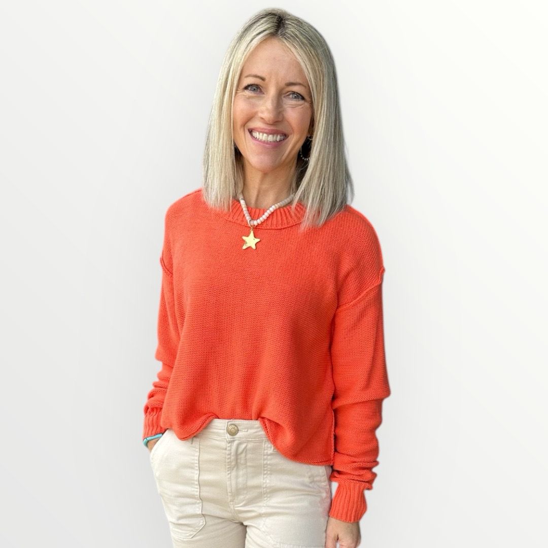 Reese Sweater-Orange