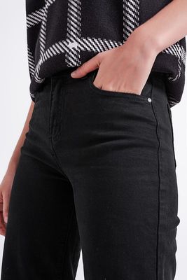 All Black Wide Leg Jean