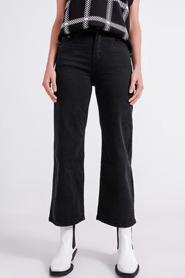 All Black Wide Leg Jean
