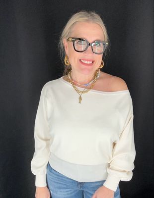 Kena Off Shoulder Top-Ivory