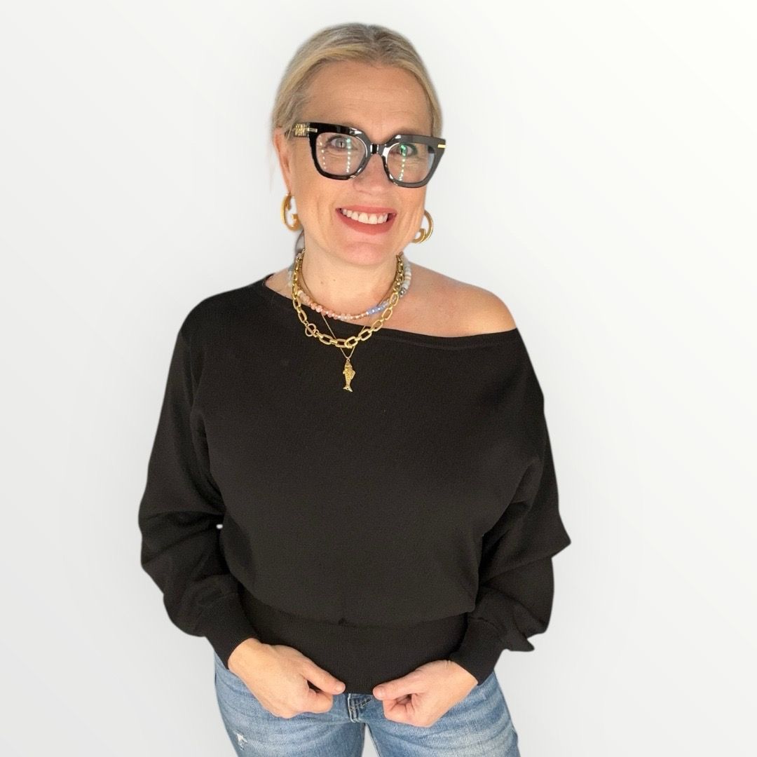 Kena Off Shoulder Top-Blk