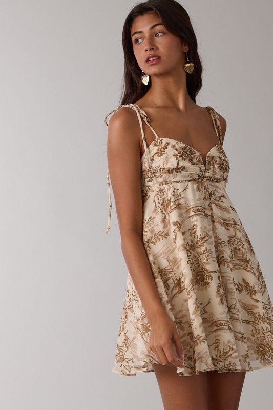 Choc Floral Dress