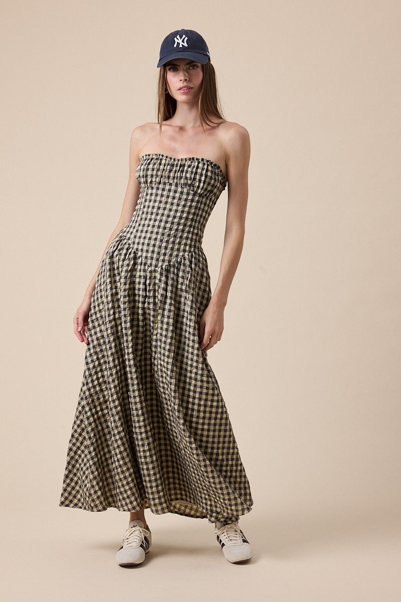 Checked Out Maxi-Blk