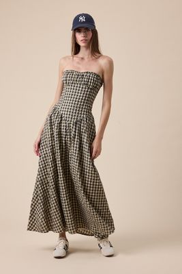 Checked Out Maxi-Blk