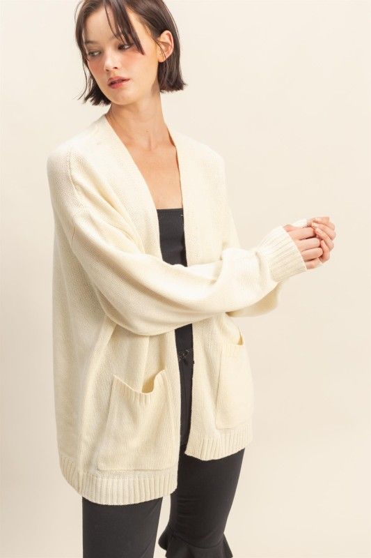 Oversized Cardi-Cream